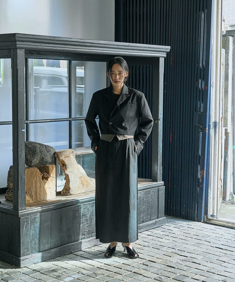 着用イメージ　168cm BLACK