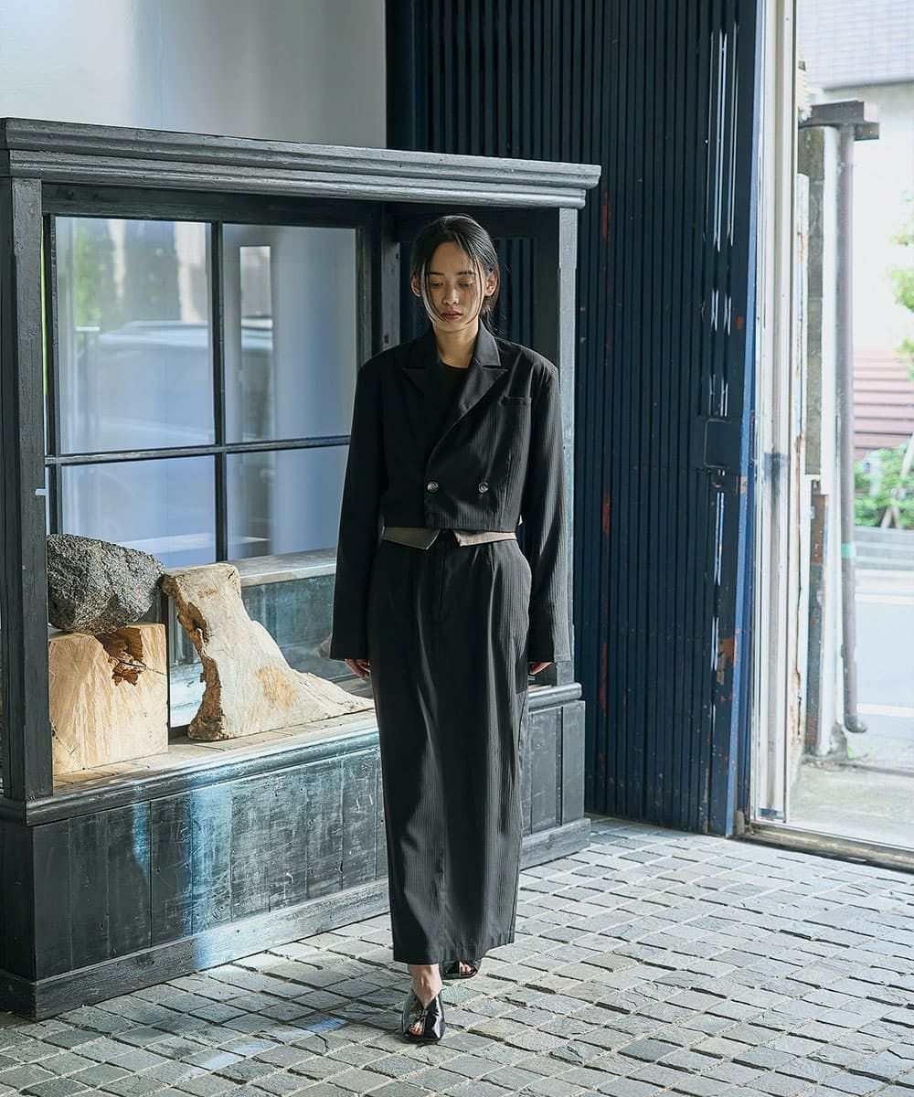 着用イメージ　168cm BLACK