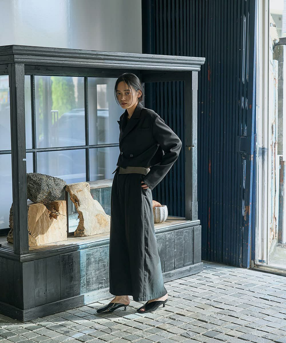 着用イメージ　168cm BLACK