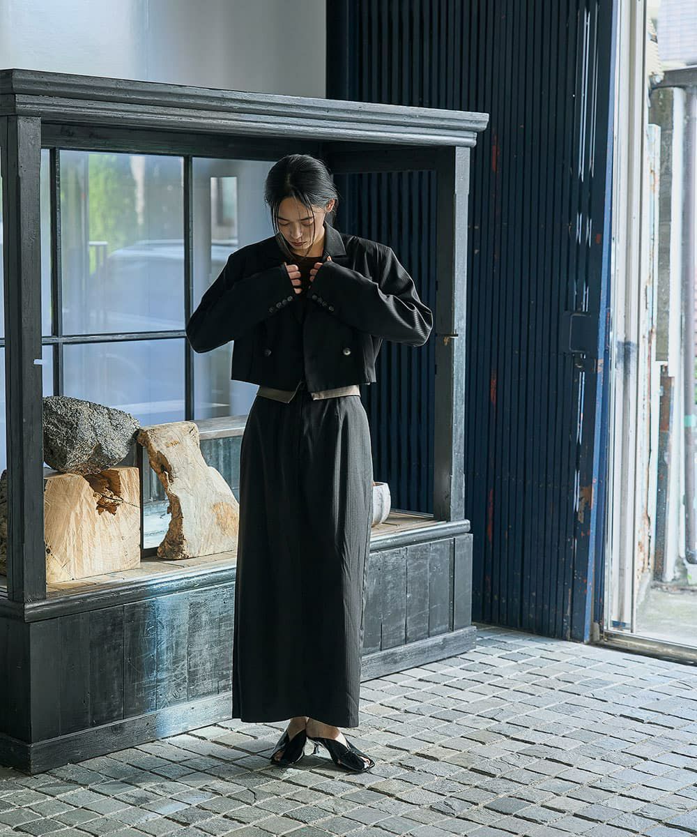 着用イメージ　168cm BLACK