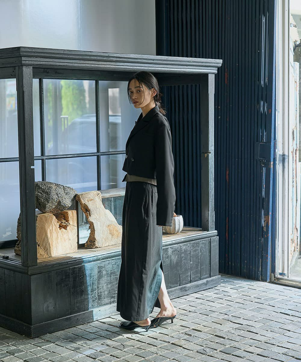 着用イメージ　168cm BLACK