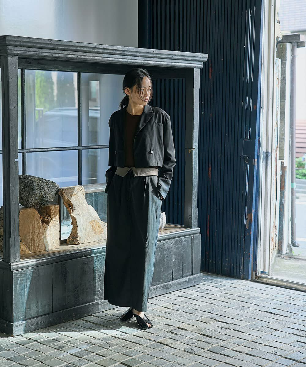 着用イメージ　168cm BLACK