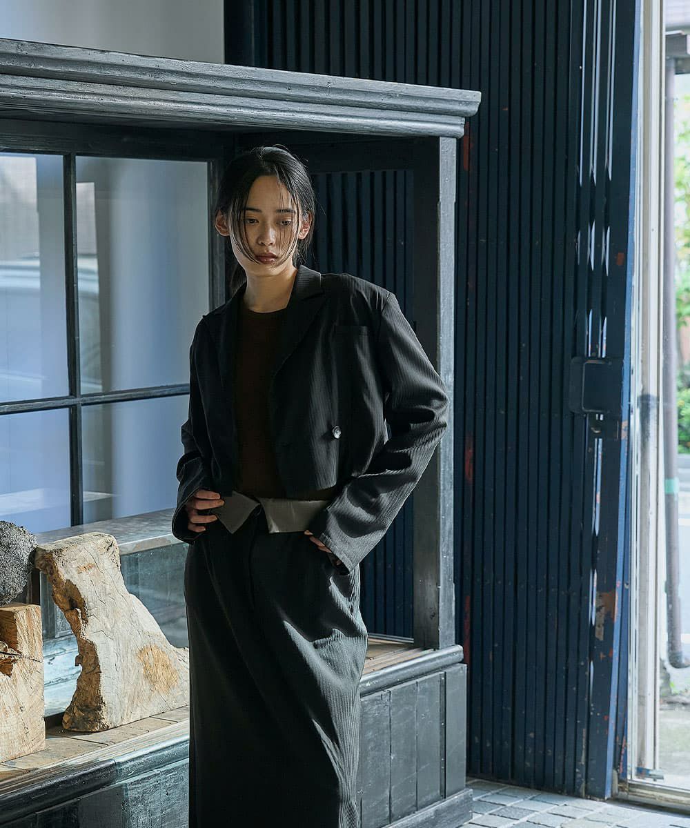 着用イメージ　168cm BLACK