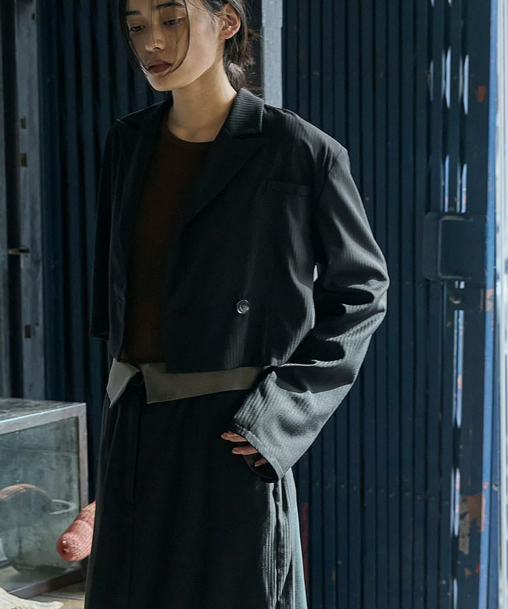 着用イメージ　168cm BLACK