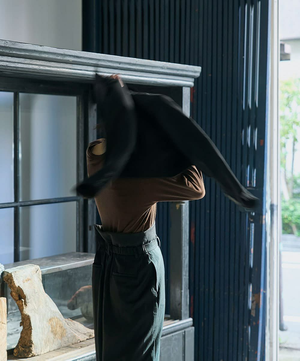 着用イメージ　168cm BLACK