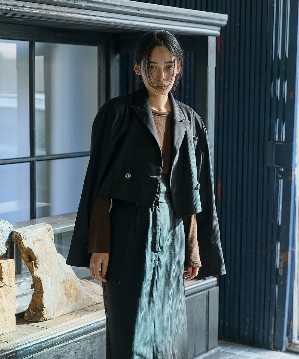 着用イメージ　168cm BLACK