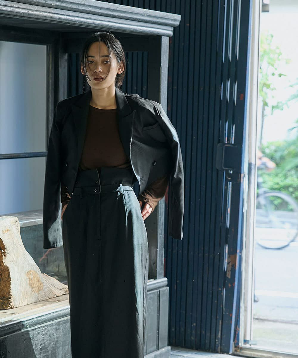 着用イメージ　168cm BLACK