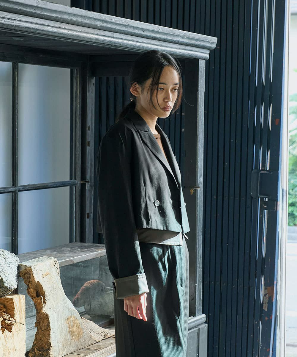 着用イメージ　168cm BLACK