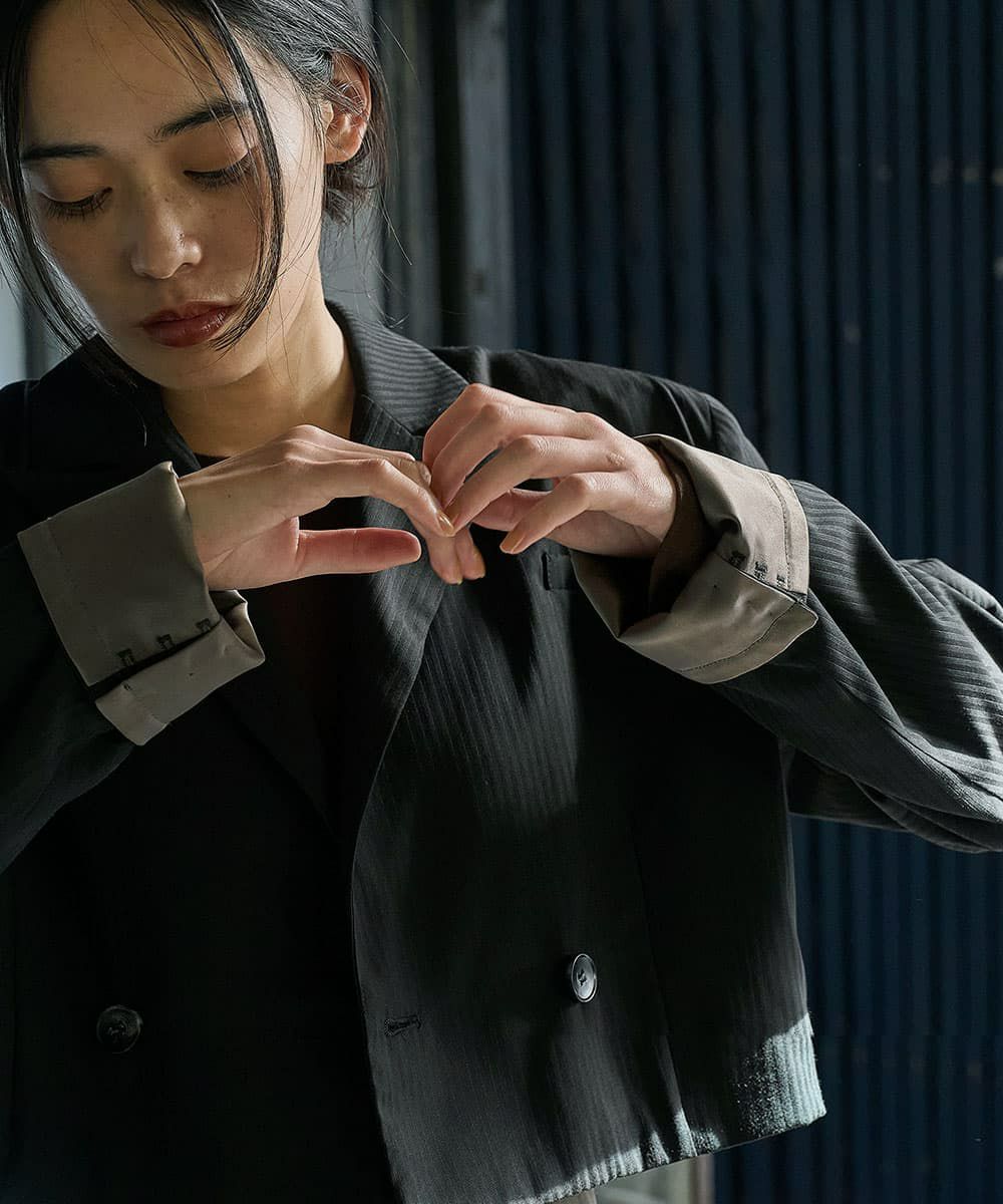 着用イメージ　168cm BLACK