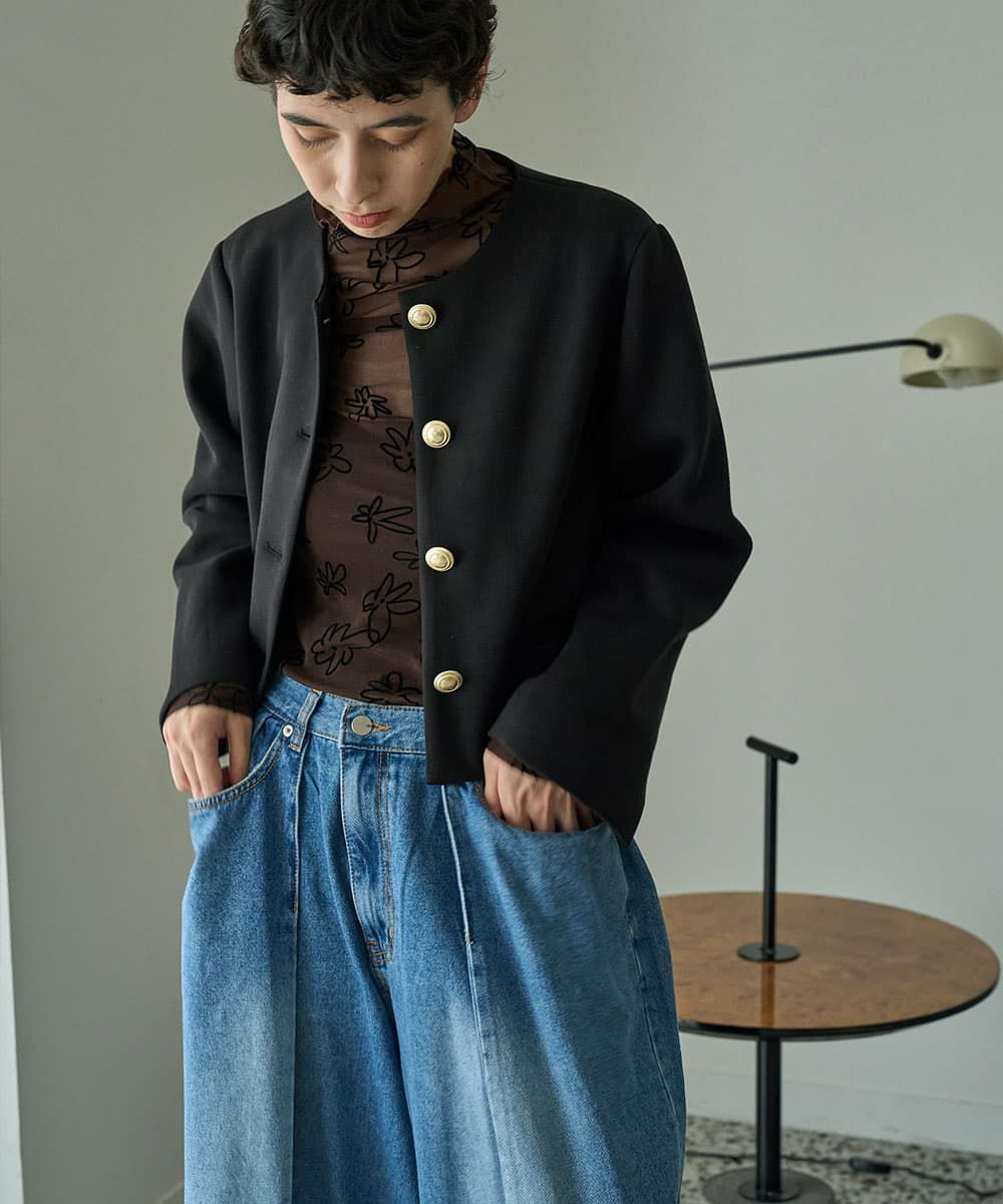 着用イメージ　168cm 　BLACK