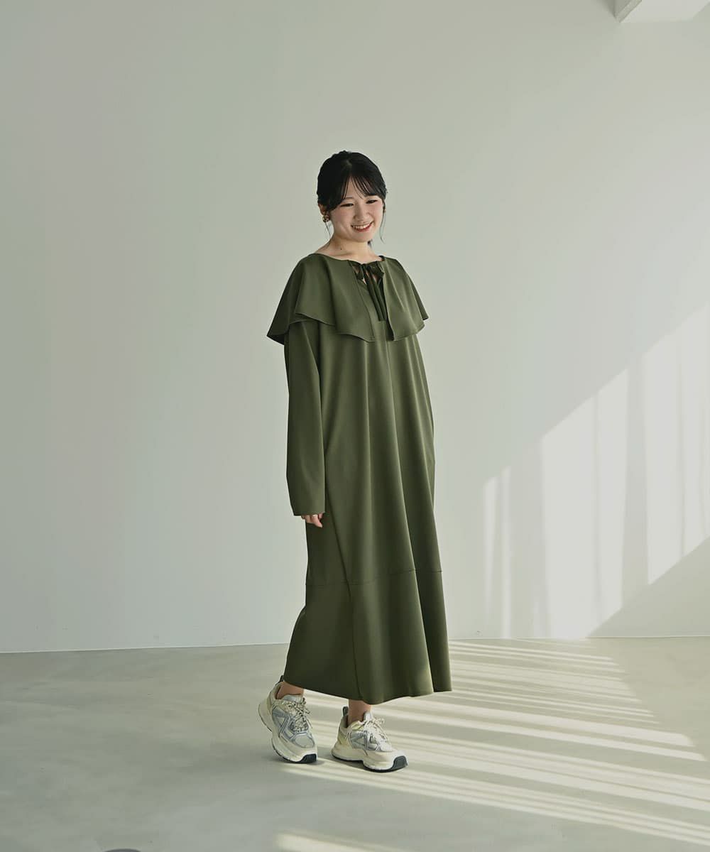 着用イメージ　168cm KHAKI