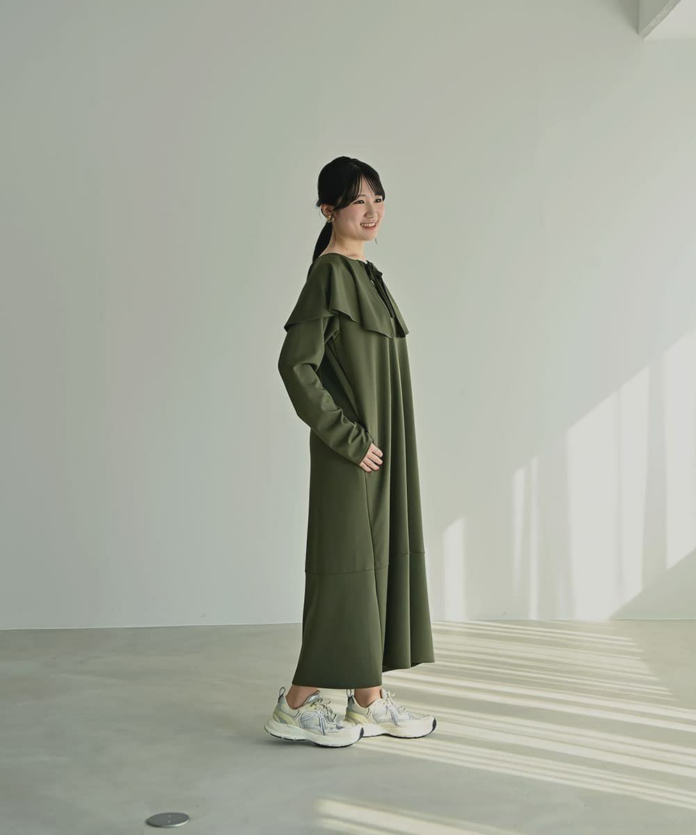 着用イメージ　168cm KHAKI
