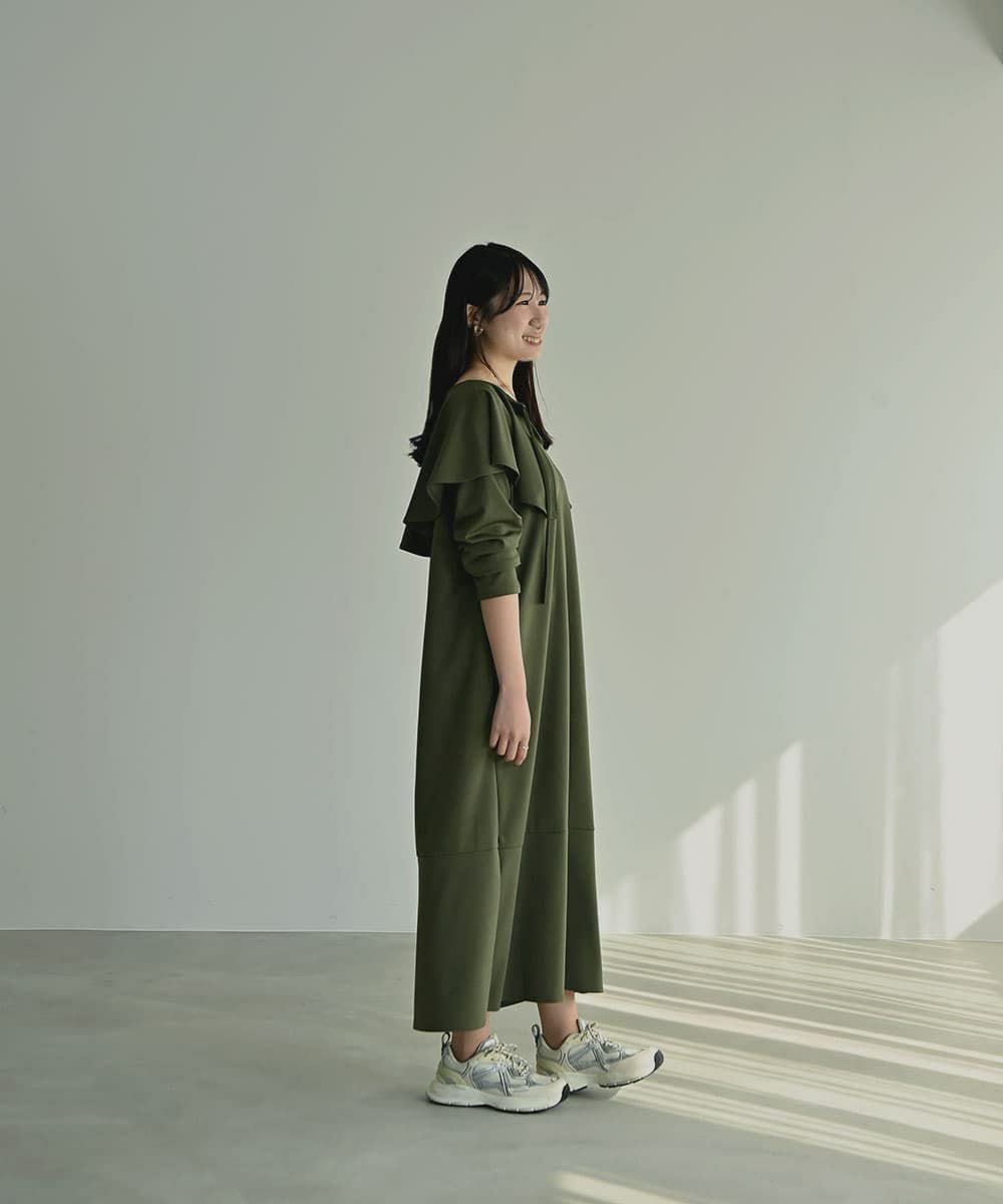 着用イメージ　168cm KHAKI