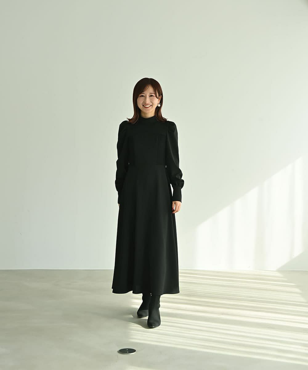 着用イメージ　161cm BLACK