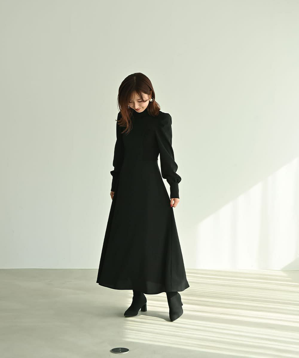 着用イメージ　161cm BLACK