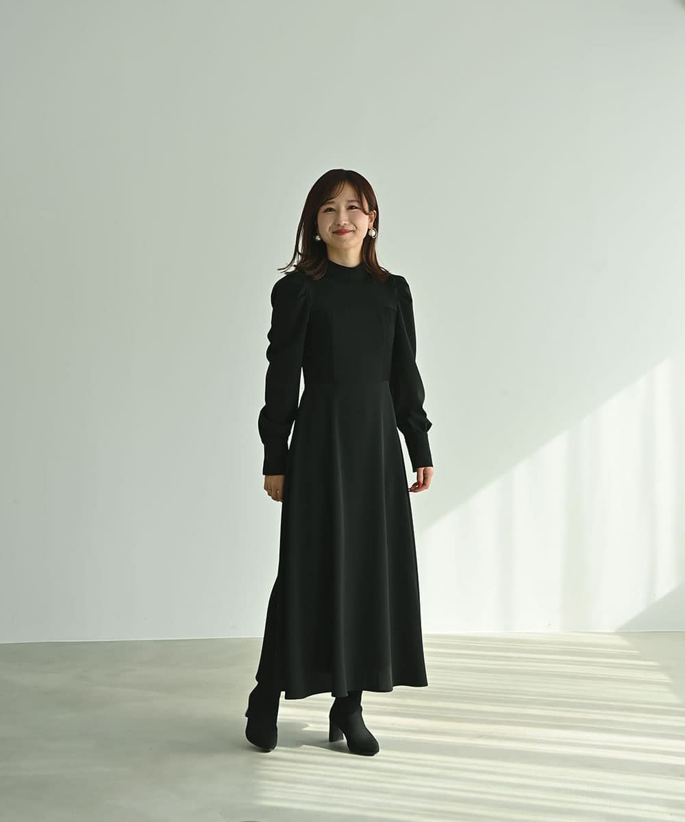 着用イメージ　161cm BLACK