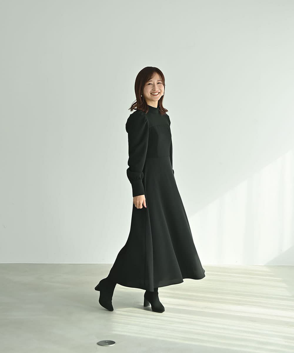 着用イメージ　161cm BLACK