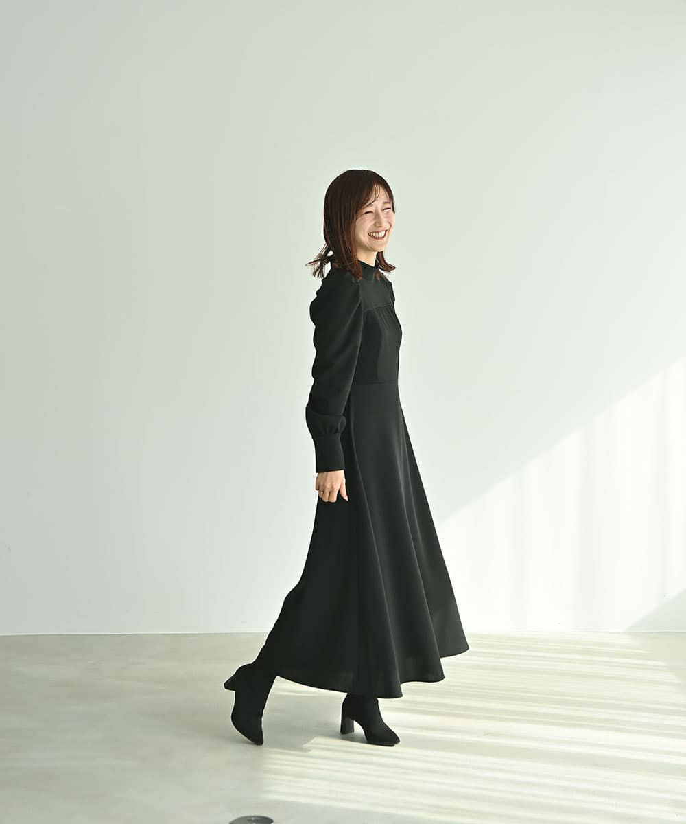着用イメージ　161cm BLACK