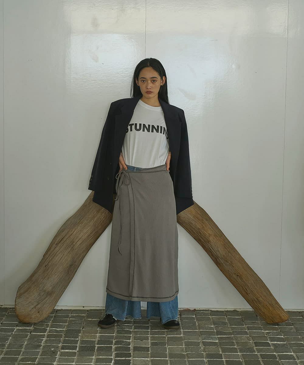 着用イメージ 168cm CHARCOAL GRAY