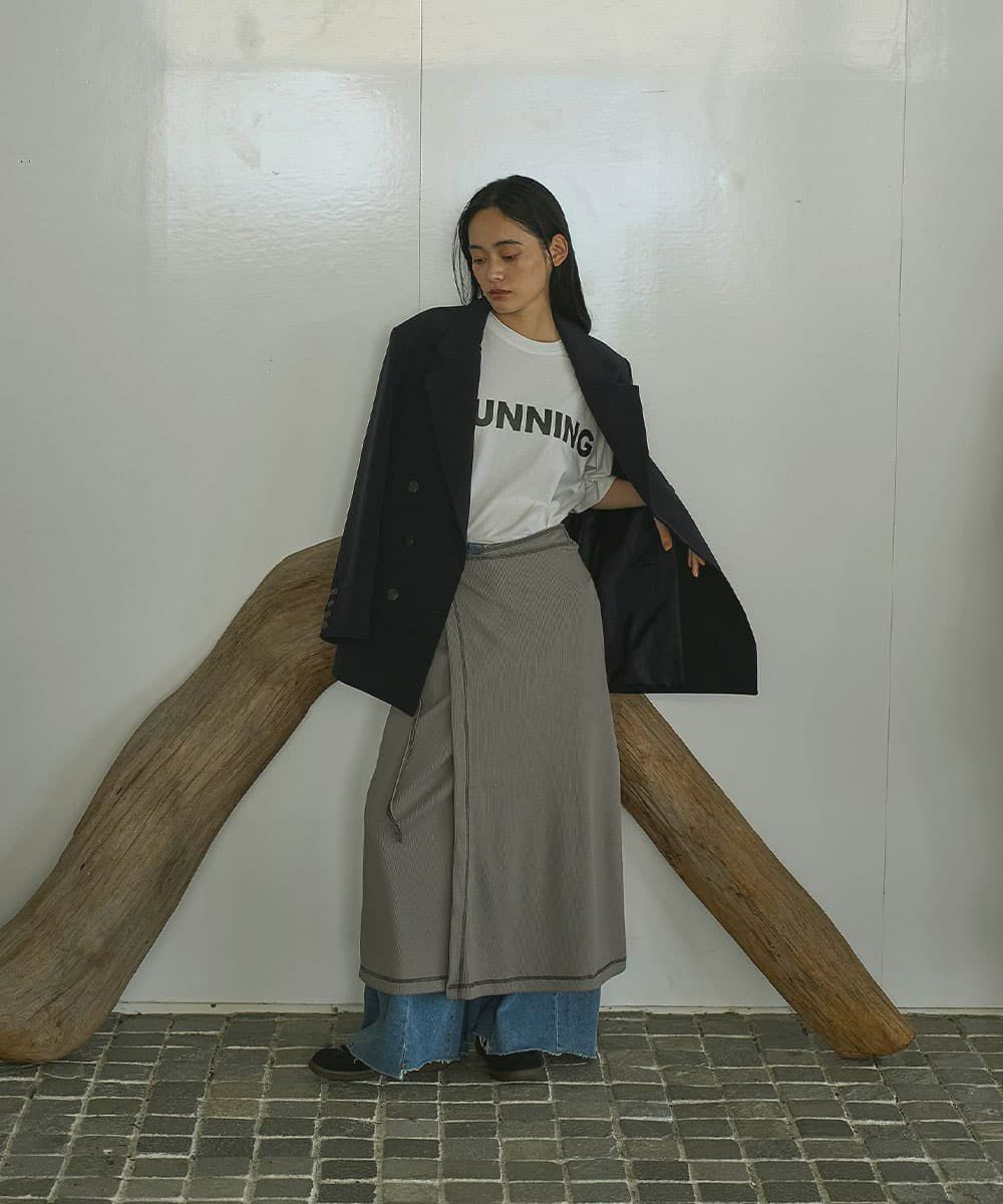 着用イメージ 168cm CHARCOAL GRAY