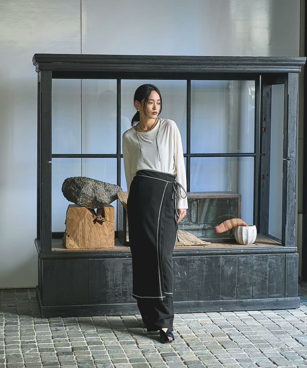 着用イメージ 168cm BLACK