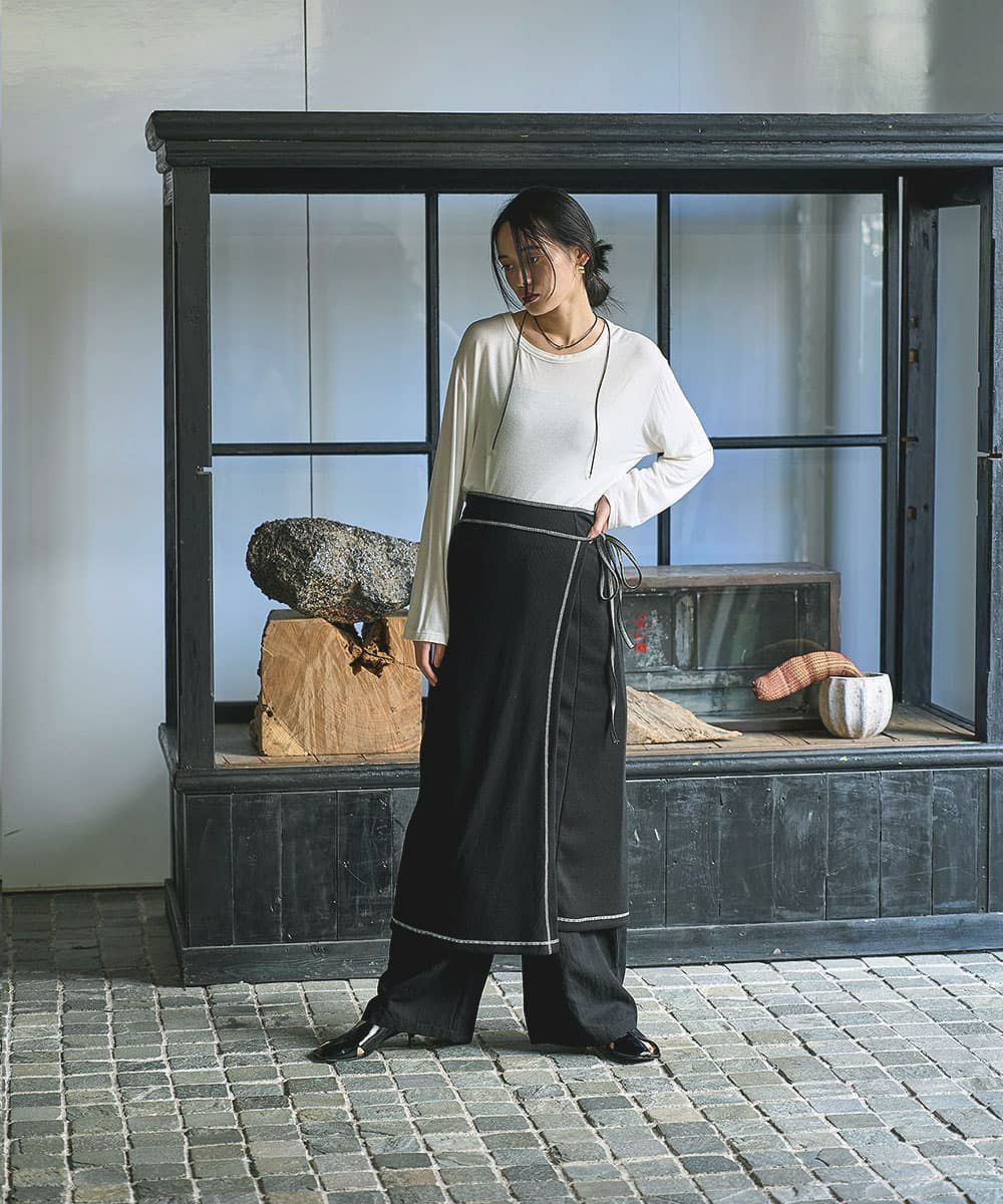 着用イメージ 168cm BLACK