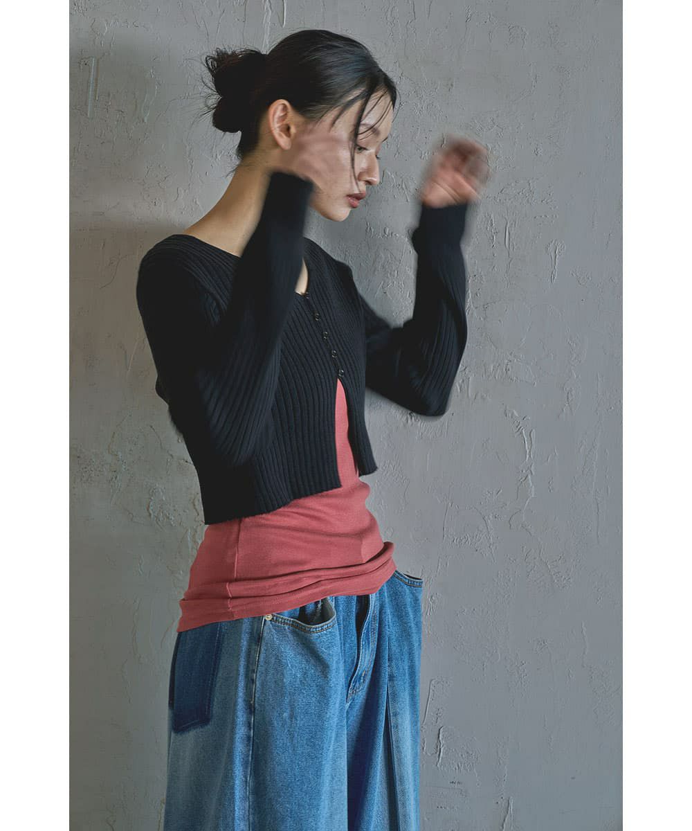 着用イメージ　165cm BLACK