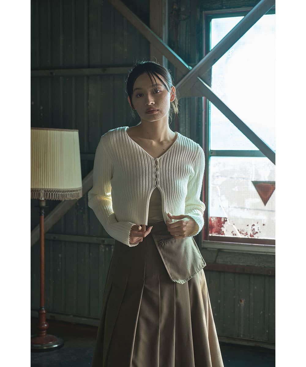 着用イメージ　165cm OFFWHITE