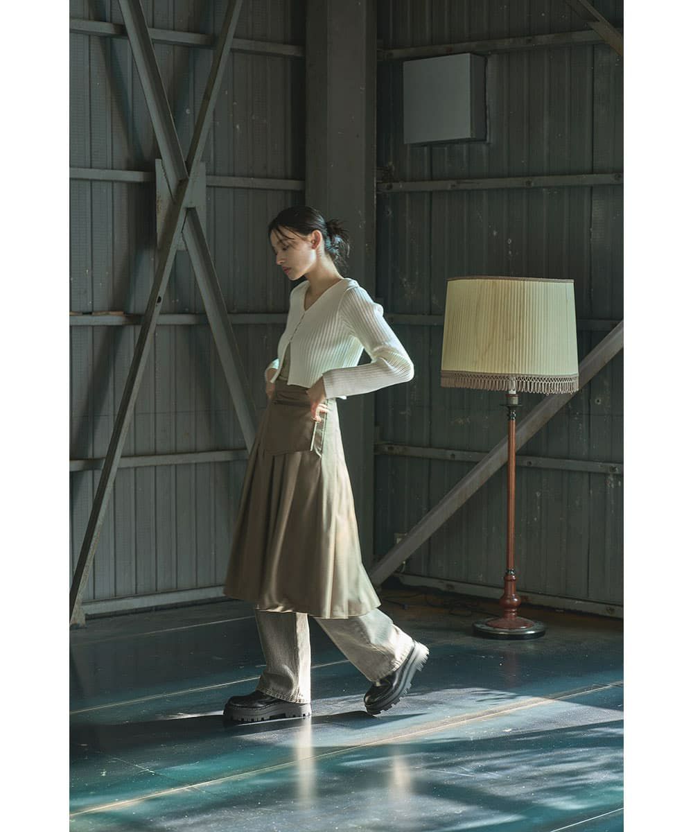 着用イメージ　165cm OFFWHITE