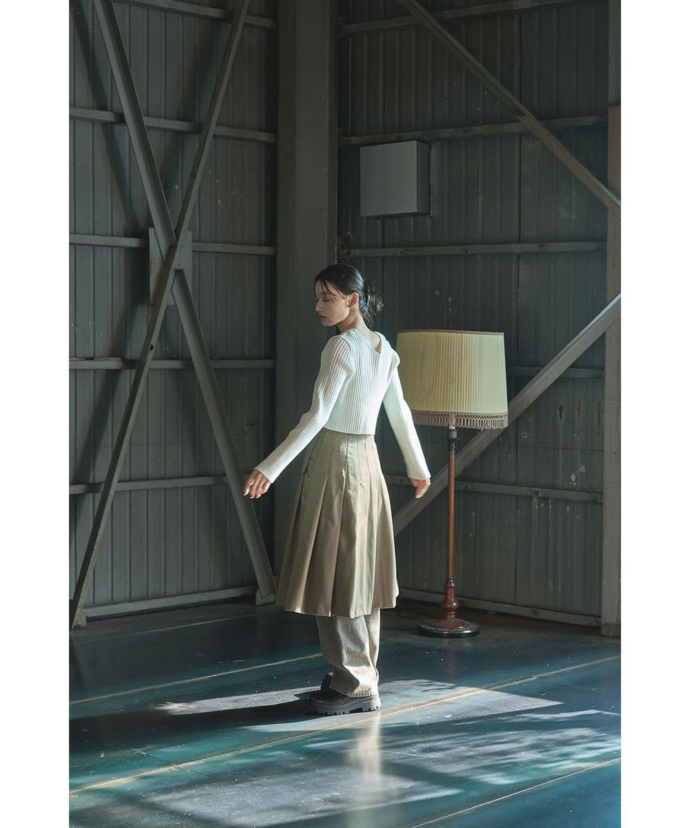 着用イメージ　165cm OFFWHITE