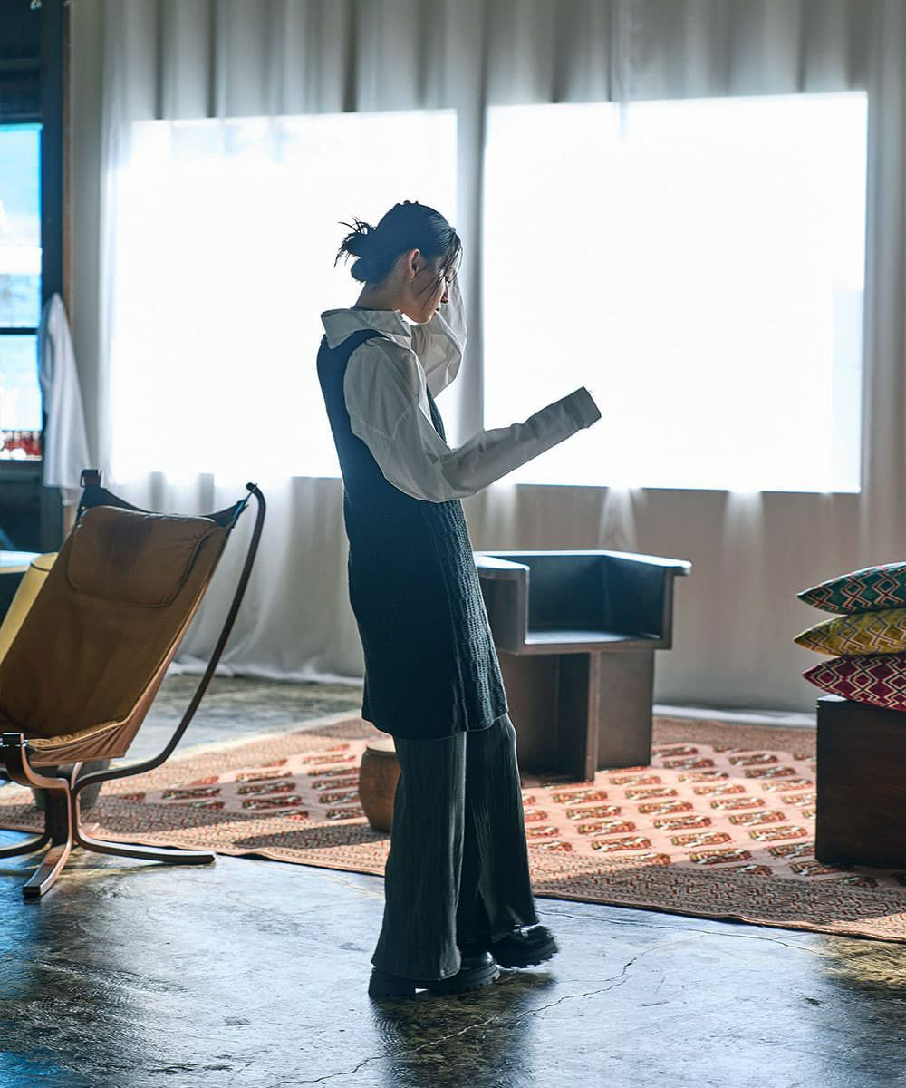 着用イメージ　165cm GRAY