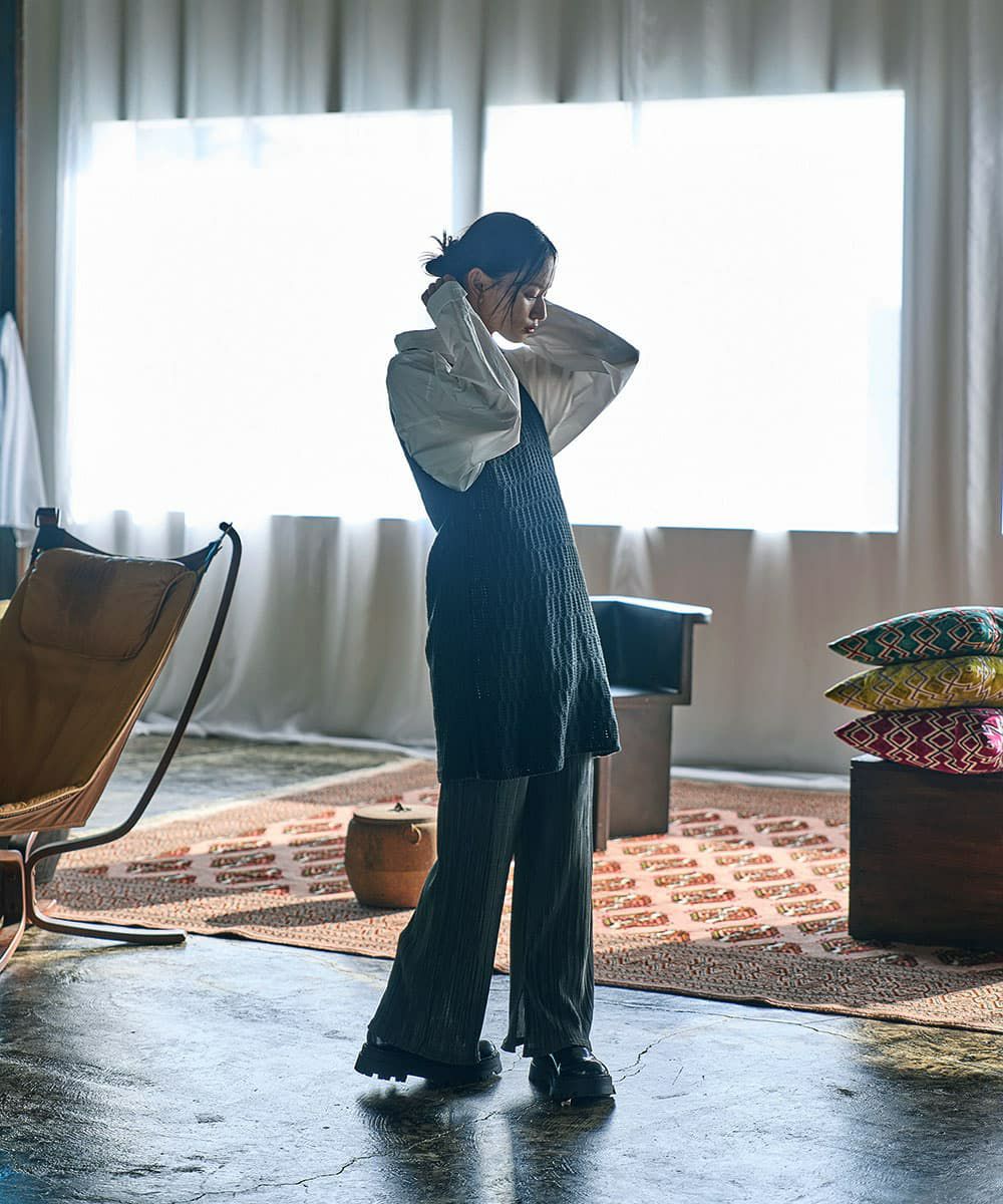 着用イメージ　165cm GRAY