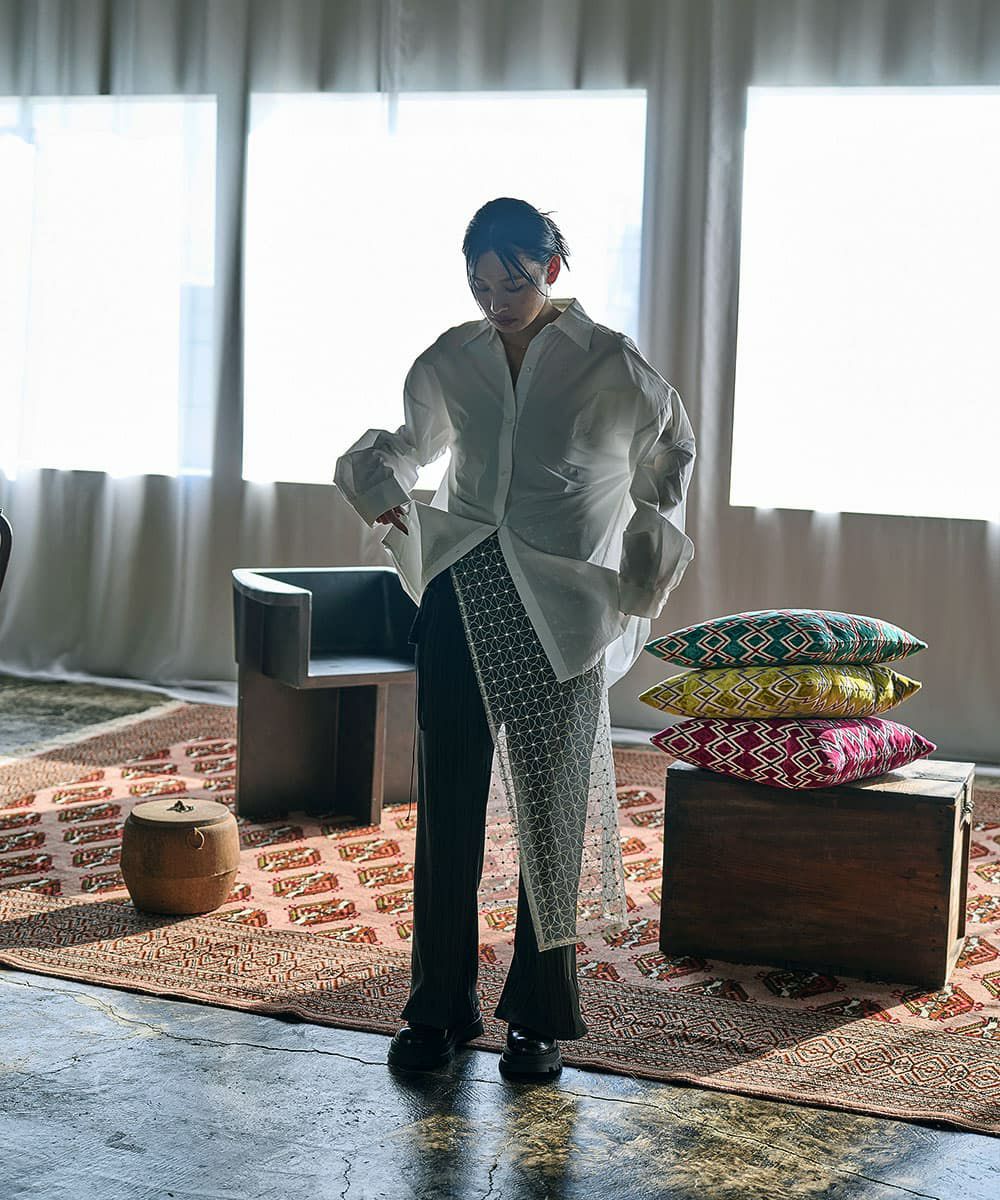 着用イメージ　165cm GRAY