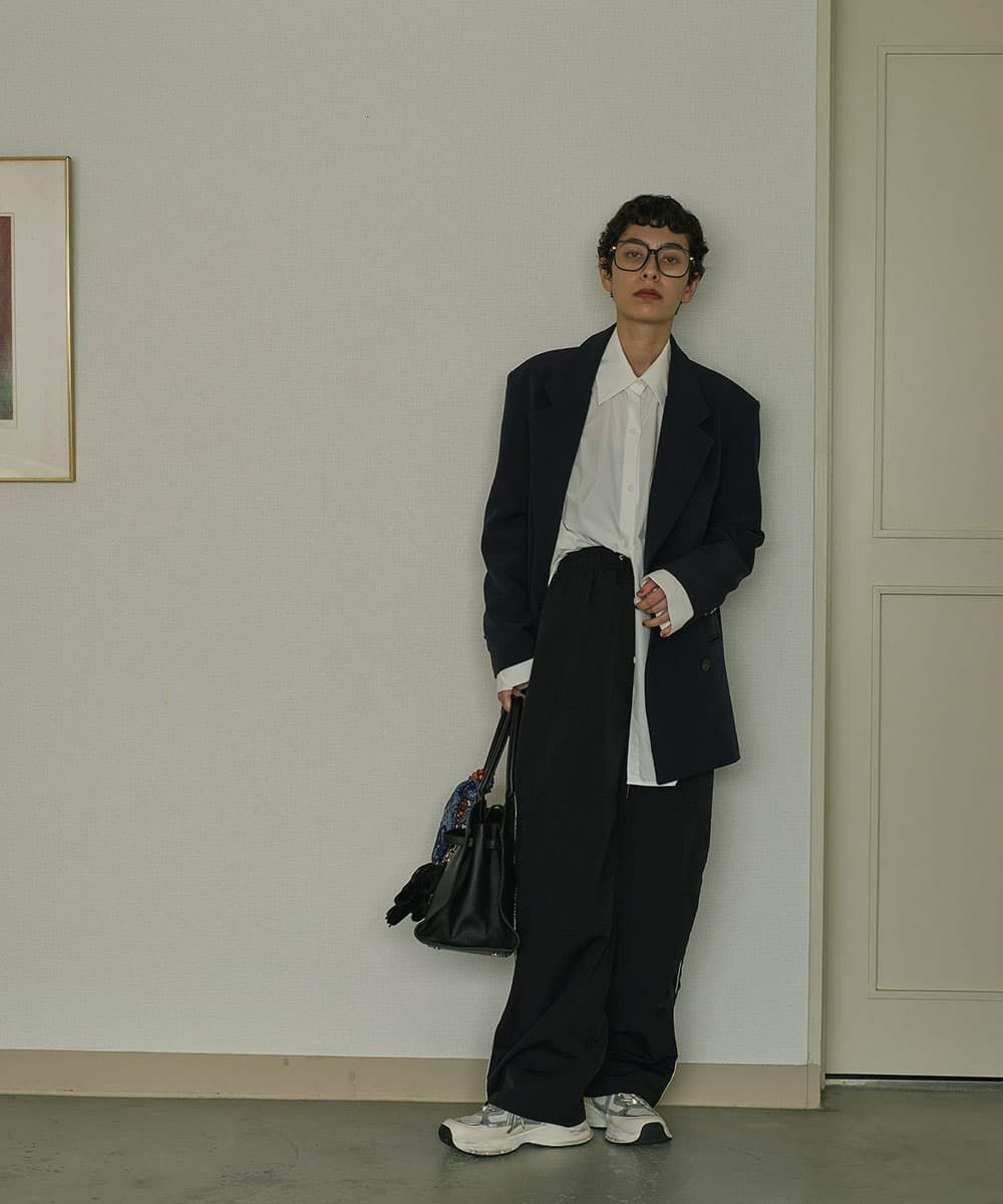 着用イメージ　168cm BLACK