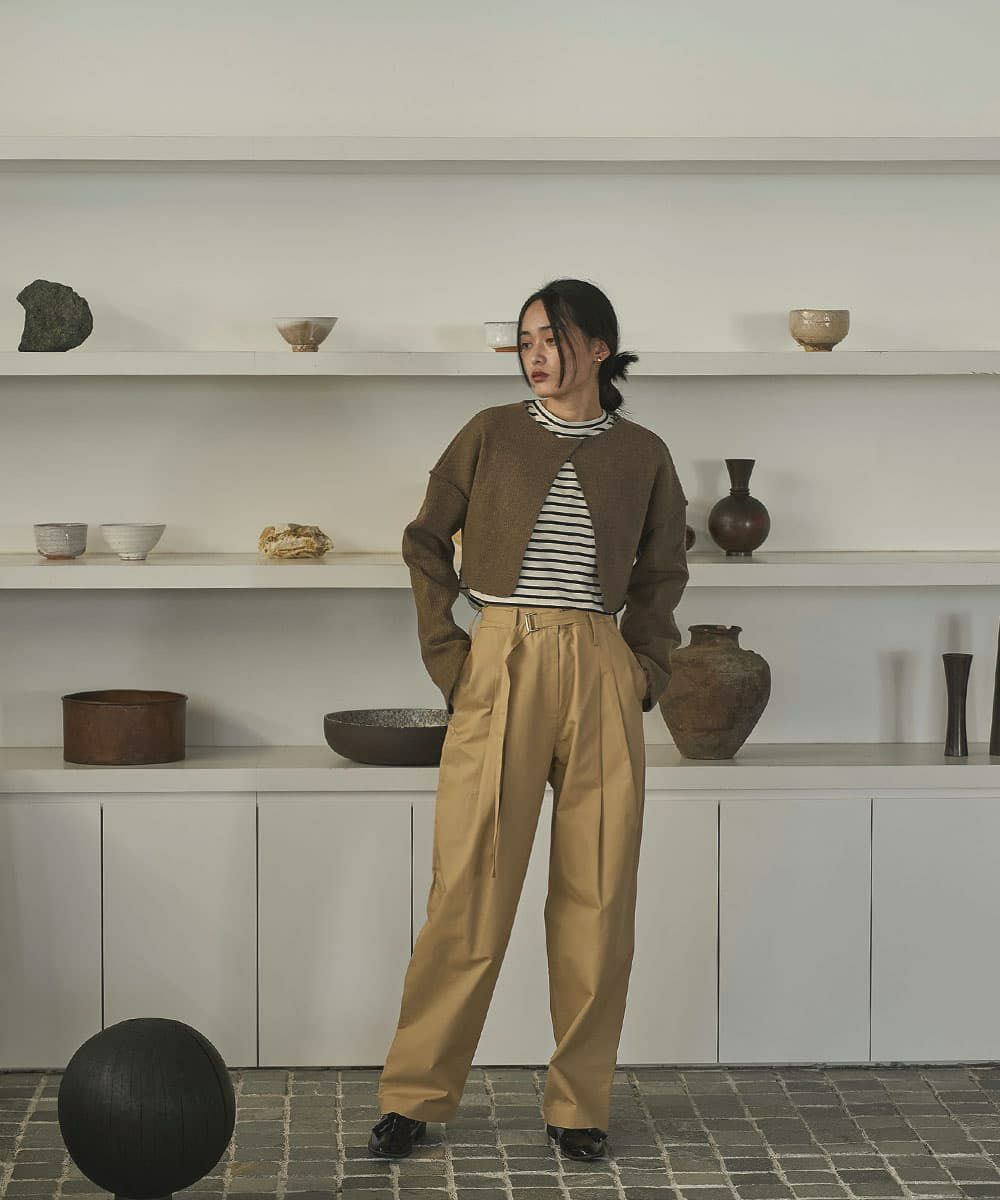 着用イメージ　168cm BROWN