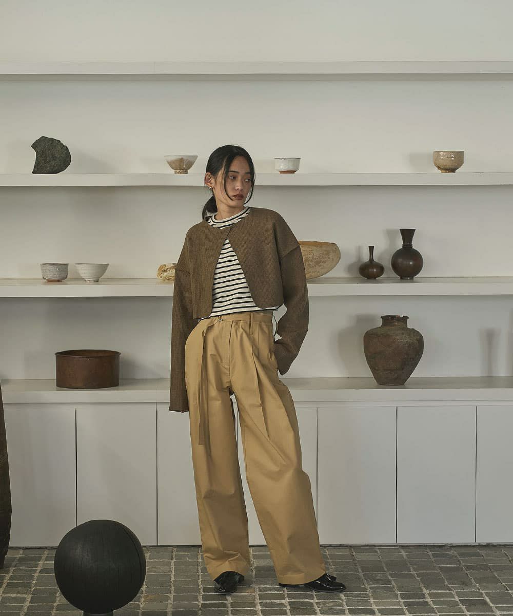 着用イメージ　168cm BROWN