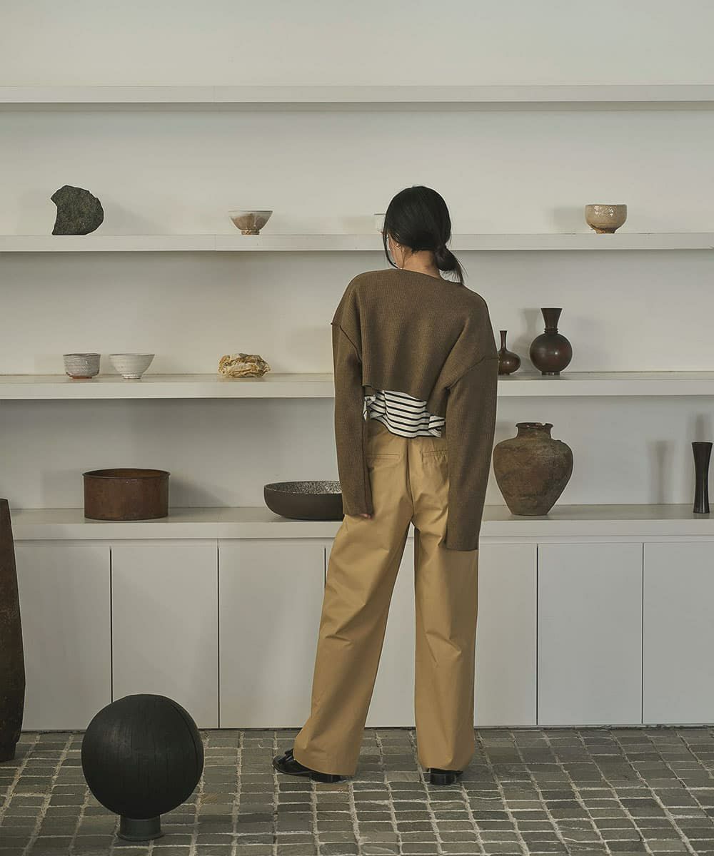 着用イメージ　168cm BROWN