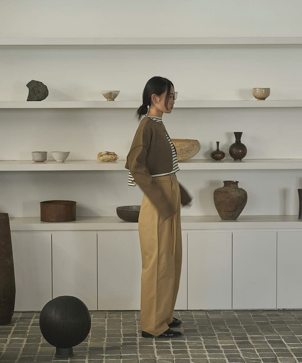 着用イメージ　168cm BROWN