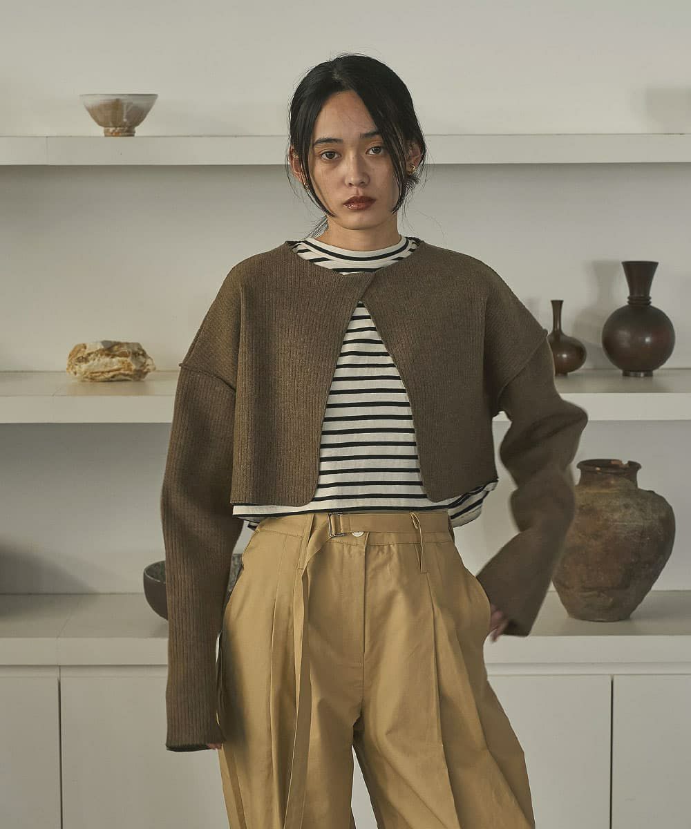 着用イメージ　168cm BROWN
