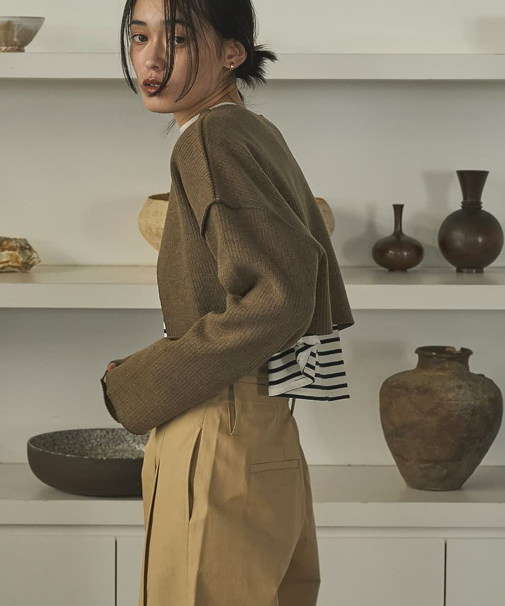 着用イメージ　168cm BROWN