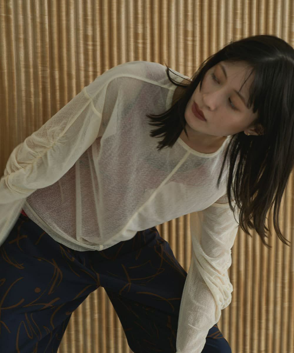 着用イメージ 166cm BLOOD ORANGE