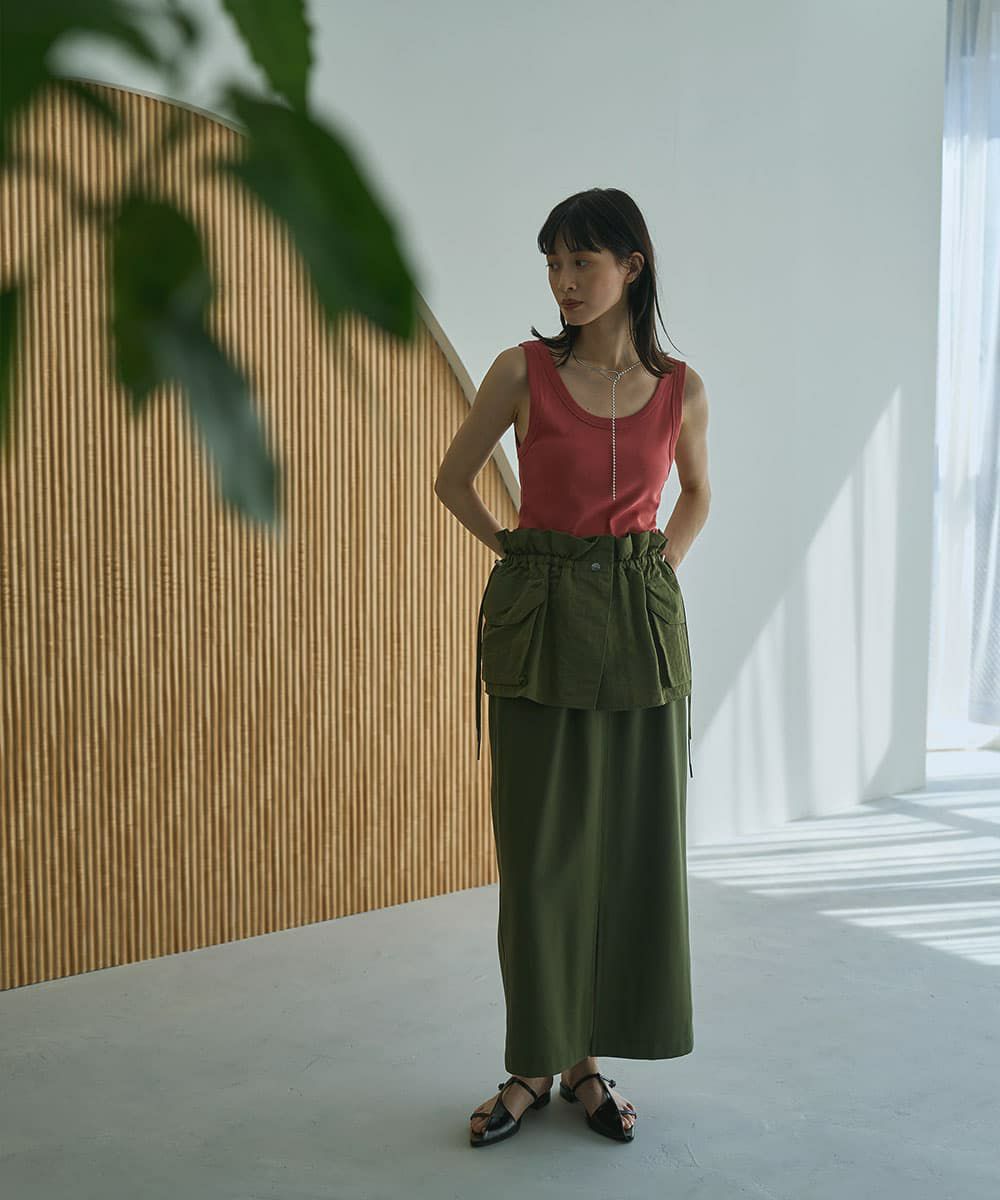 着用イメージ 166cm BLOOD ORANGE