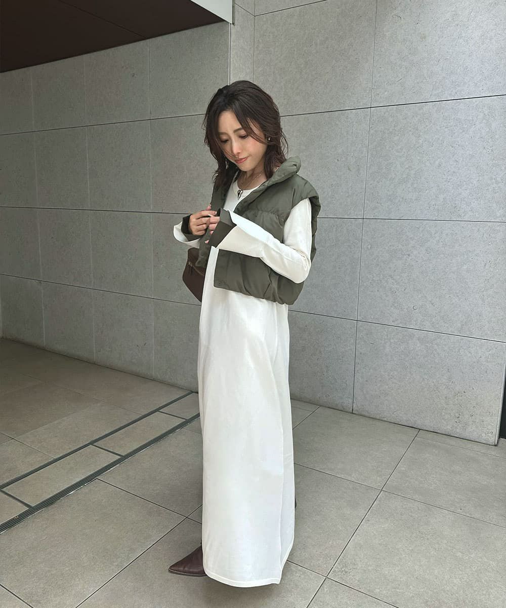 着用イメージ　160cm(S~Msize)   OFFWHITE