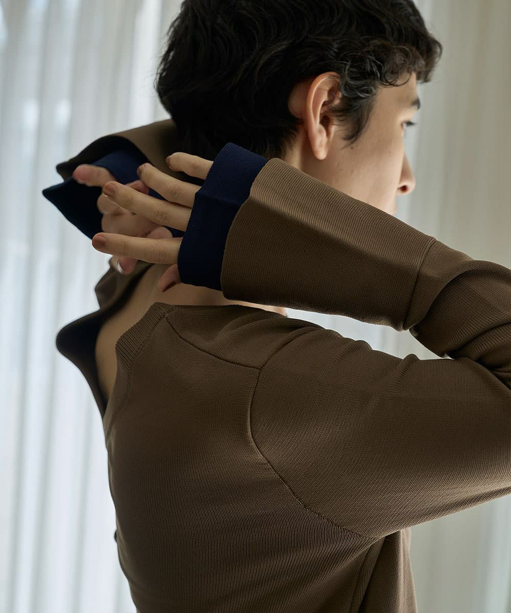 着用イメージ　168cm(M~Lsize)   MOCHA