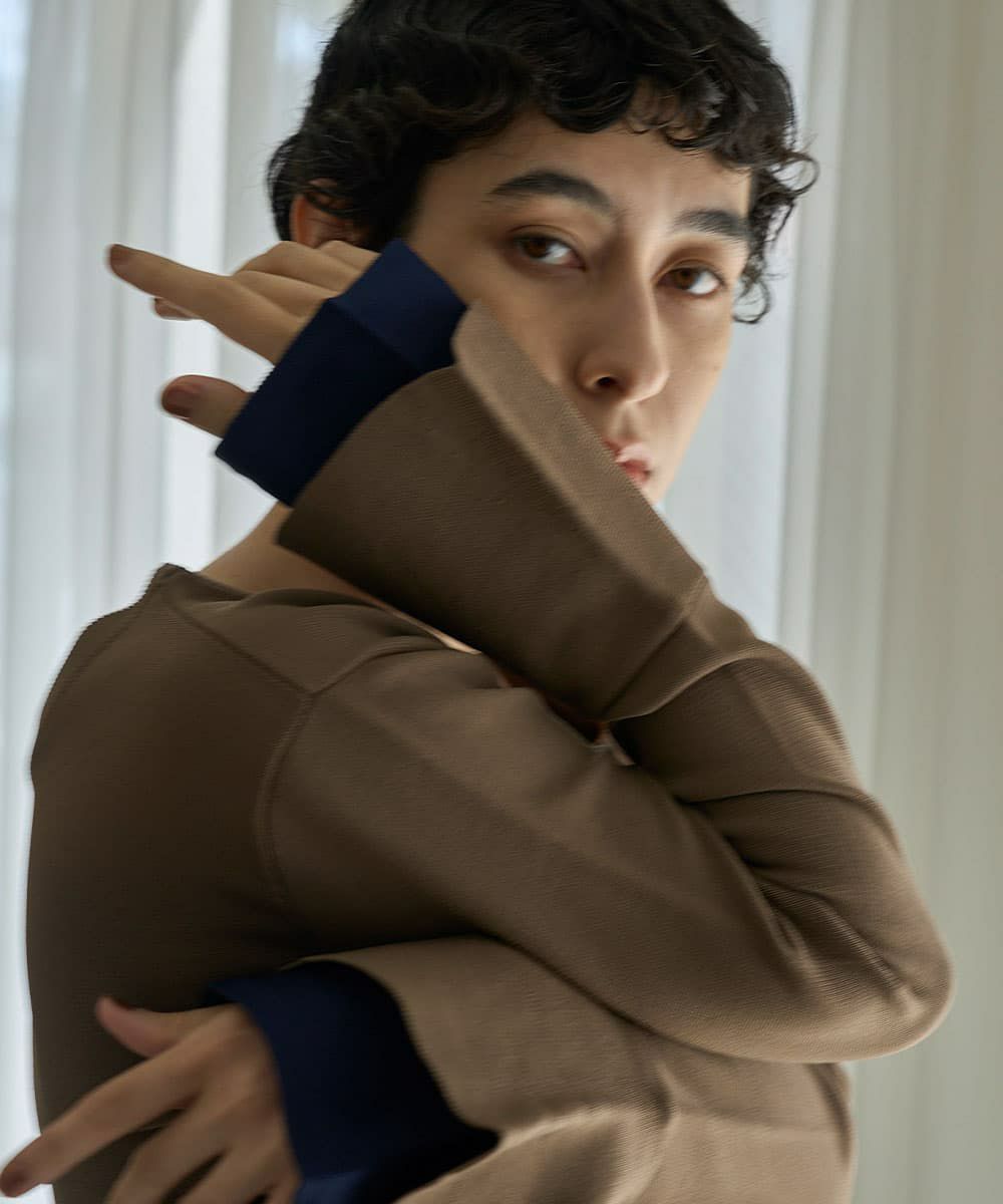 着用イメージ　168cm(M~Lsize)   MOCHA