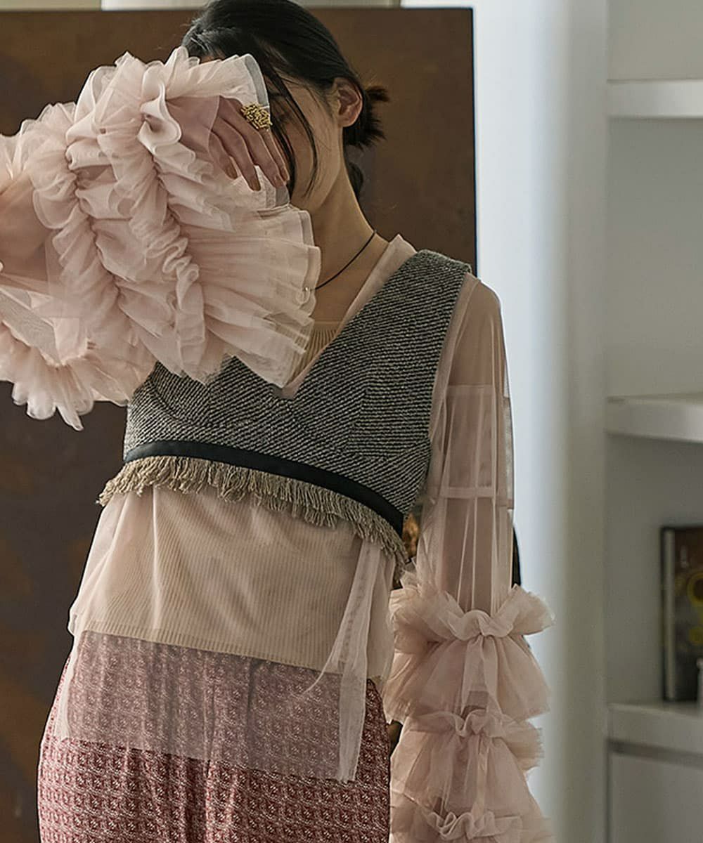 着用イメージ　168cm　OFFBEIGE