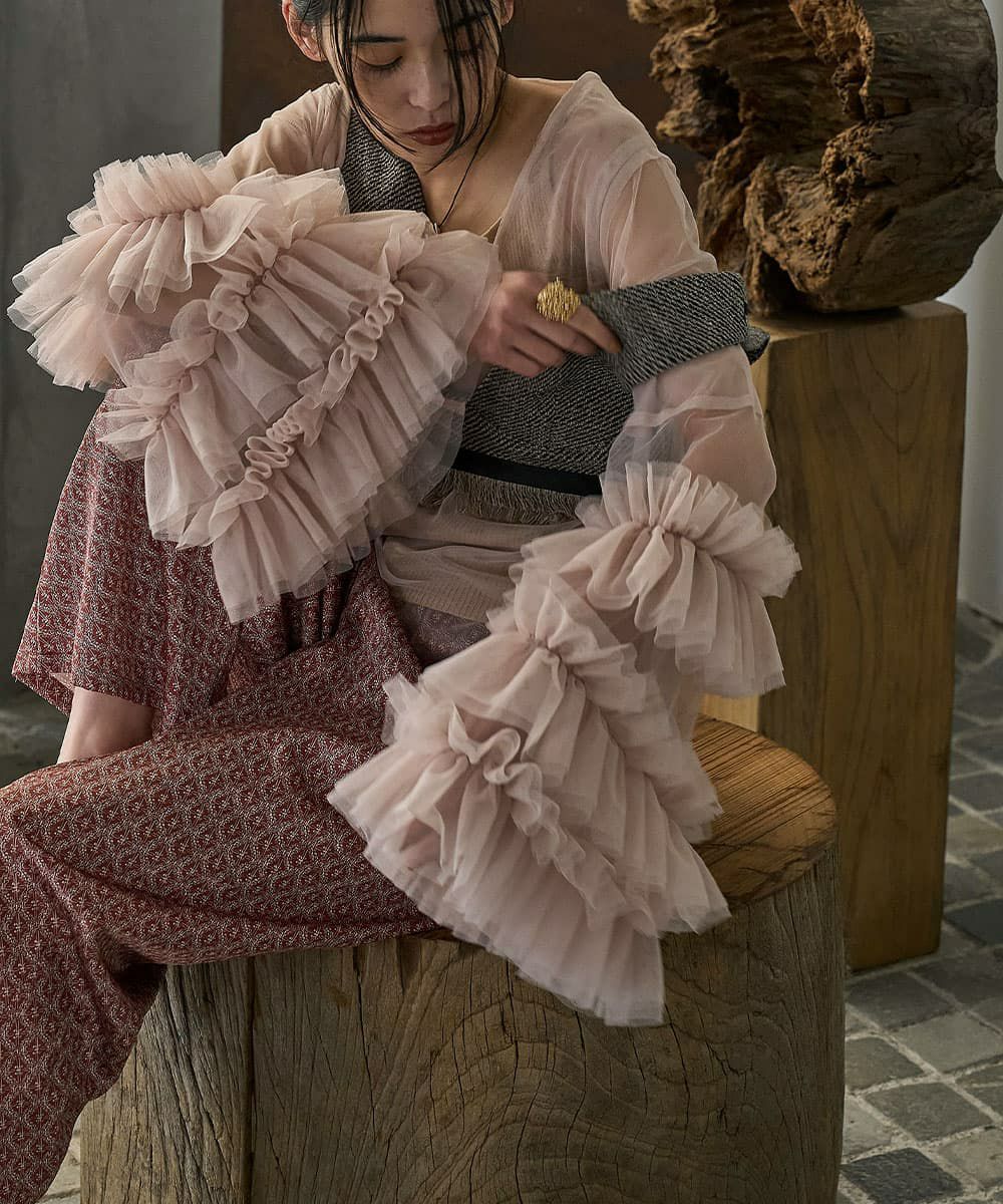 着用イメージ　168cm　OFFBEIGE