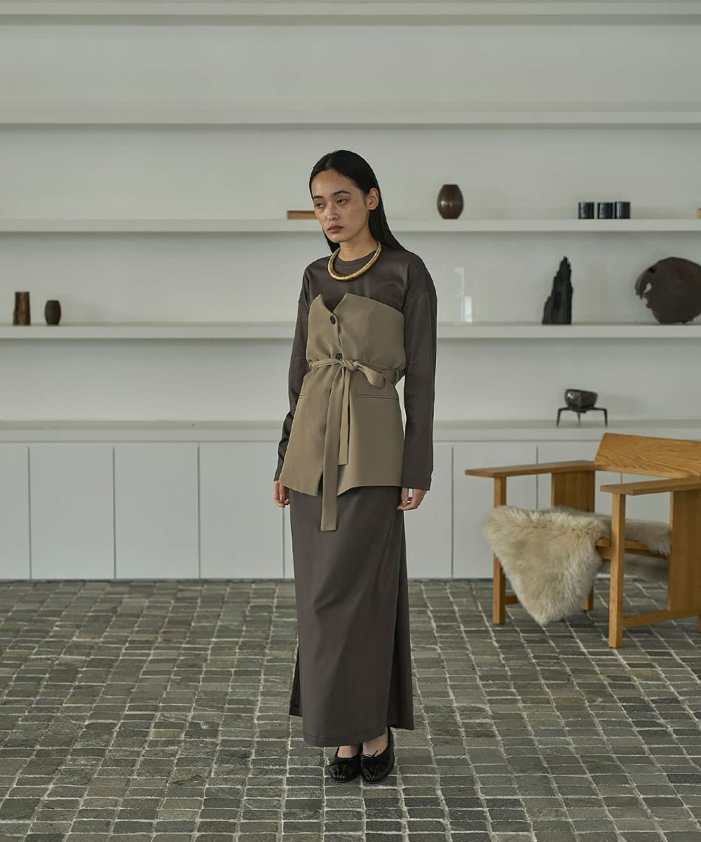 着用イメージ　168cm 　KHAKI BEIGE