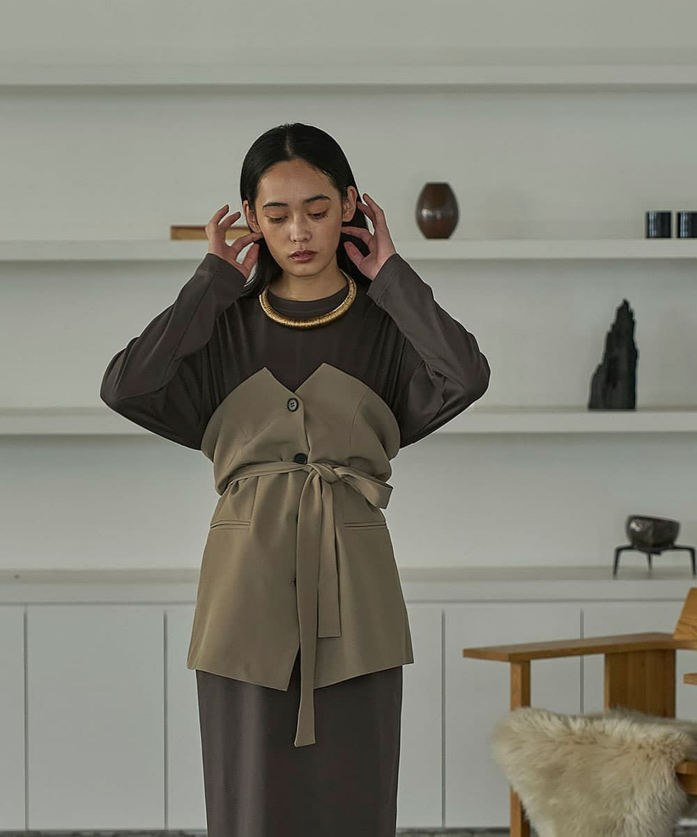 着用イメージ　168cm 　KHAKI BEIGE