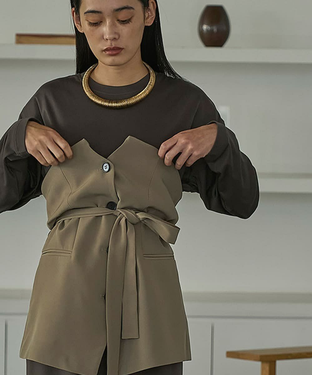 着用イメージ　168cm 　KHAKI BEIGE